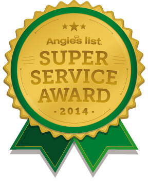 Badge Angie's List - Super Service Award 2014