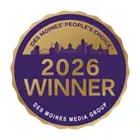 Des Moines' People's Choice 2026 Winner badge
