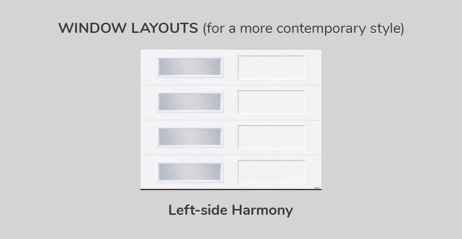 Window layouts, 9' x 7', Left-side Harmony