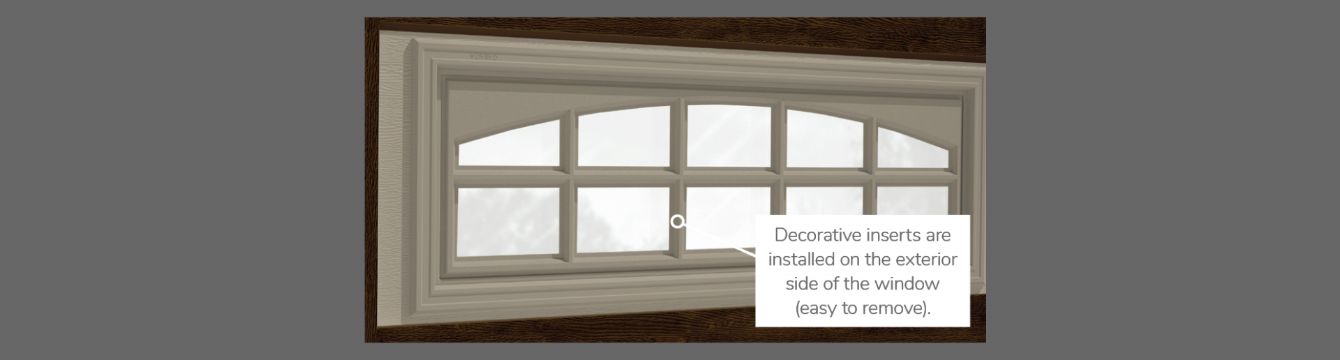 Cascade Decorative Insert, 40" x 13", available for door R-16